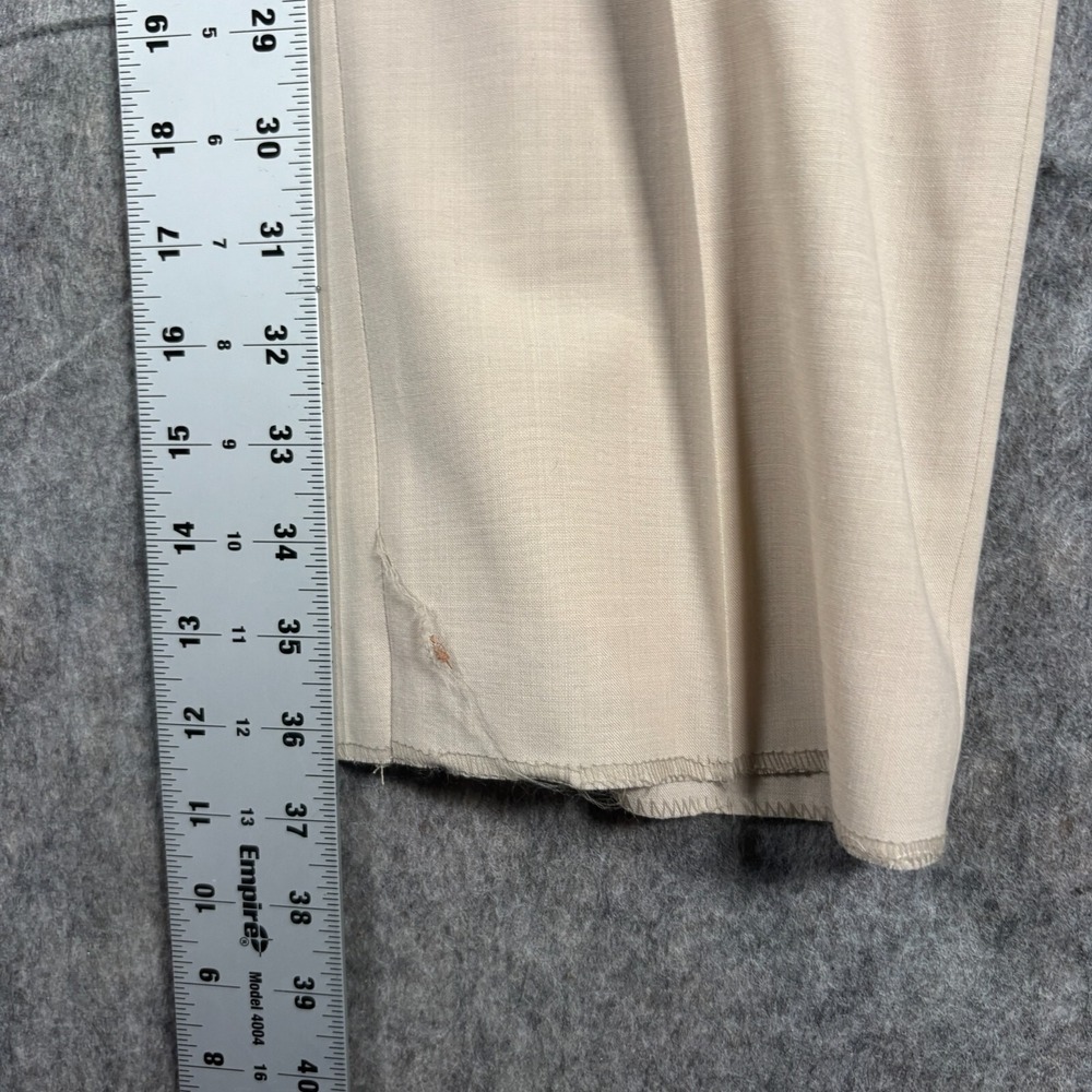 Cremieux Men's Dress Pants Size 44R Tan Beige Flat Front Travel Smart Modern Fit - Picture 4 of 7